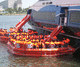 toboggan d'évacuation maritime pour navire