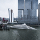 mega-yacht de croisière / raised pilothouse