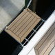 plateforme fixe / d'embarquement / de bateau / en teck