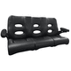 banquette pour bateau / 3 places / noire / grise