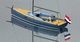 voilier daysailer / 4 couchages / en fibre de verre / propulsion électrique