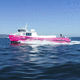 bateau de travail / in-bord / diesel / en aluminium