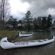 canoë multiusage / 10 places / blanc / jaune