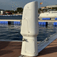 borne de distribution électrique / de distribution d'eau / avec éclairage intégré / pour ponton
