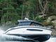 vedette hors-bord / bimoteur / hard-top / avec timonerie