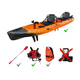 kayak sit-on-top / modulable / de randonnée / de pêche
