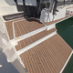 revêtement de pont pour bateau / antidérapant / aspect teck / en teck synthétique