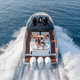 vedette hors-bord / trimoteur / soft-top / de charter