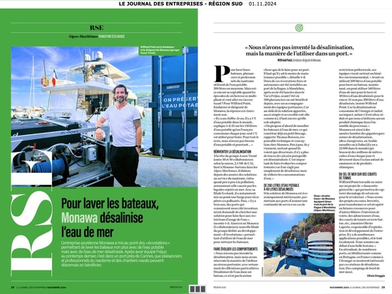 Article de presse - Le journal des entreprises