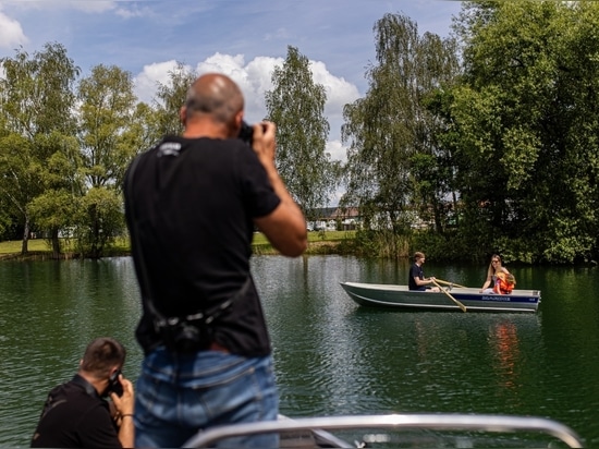 Séance photo sur l'eau