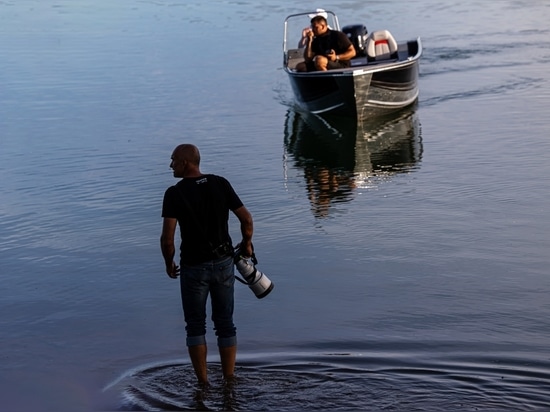 Séance photo sur l'eau