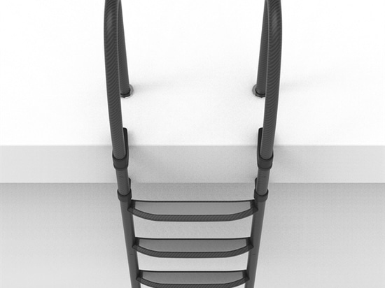 Échelle amovible en carbone largeur 600 mm