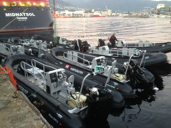 Déploiement d'un bateau à MS Midnatsol