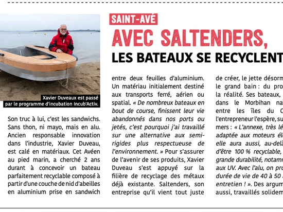 un article dans la presse locale