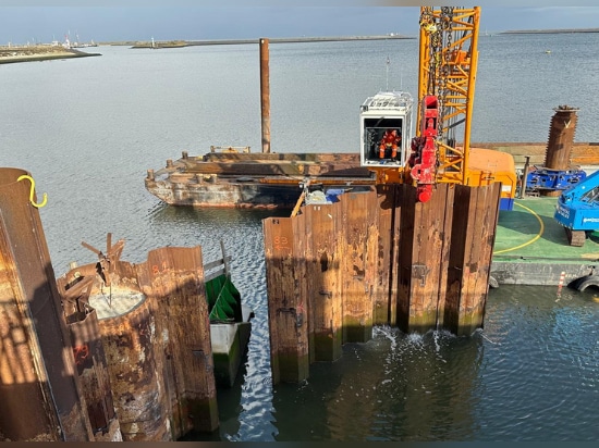 Découpe précise sur le projet Afsluitdijk aux Pays-Bas