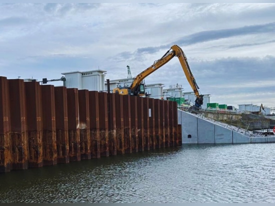 Découpe précise sur le projet Afsluitdijk aux Pays-Bas