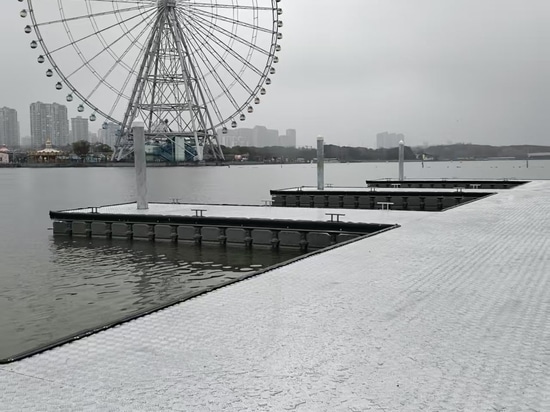 Quai flottant avec caillebotis en aluminium, ville de Wuxi