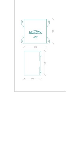 Drawing with size of the control box