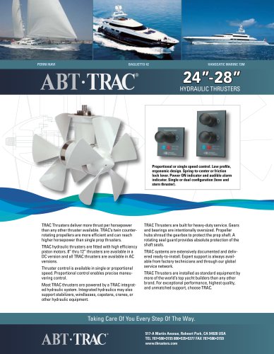 24-28 Inch Hydraulic Thruster