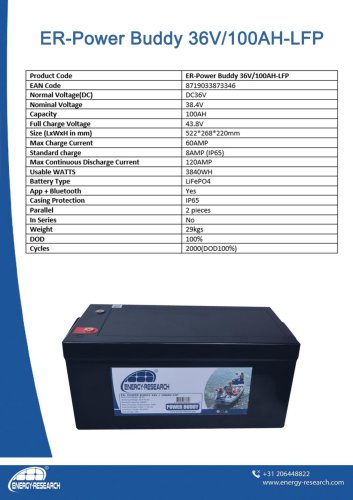 ER-Power Buddy 36V/1OOAH-LFP