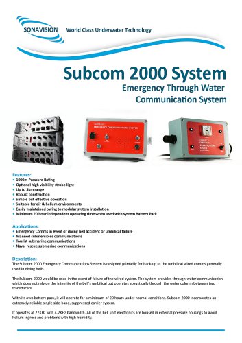 Subcom 2000 Brochure