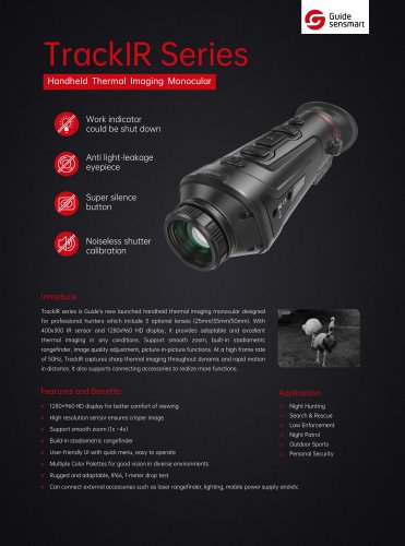 Guide TrackIR Pro19 Handheld Thermal Imaging Monocular