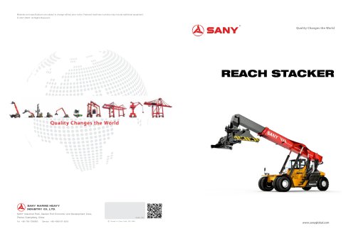 SANY reach stacker SRSC4535G5