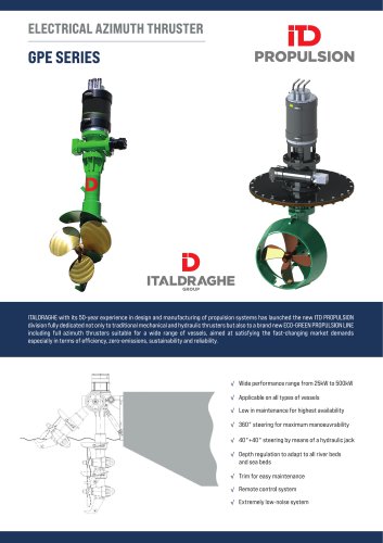 Electrical azimuth thrusters