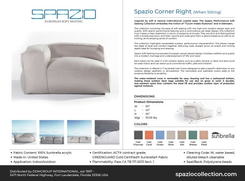 Spazio Right Corner