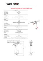 Wolong electric outboard motor Flowstar 1kW Spec.