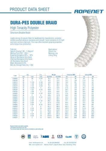 DURA-PES DOUBLE BRAID