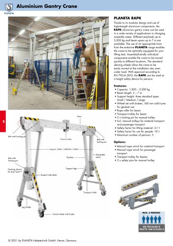 Aluminium Gantry Crane