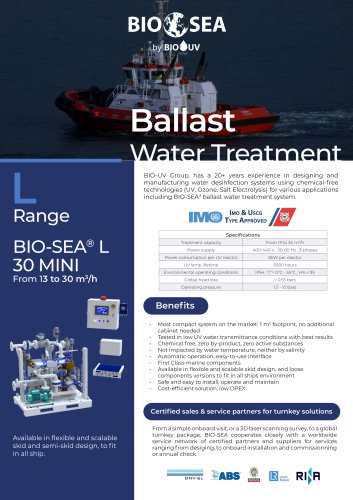 BIO SEA L Mini tugboat - Product sheet