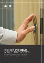 Touchless WC cubicles with occupancy indicator