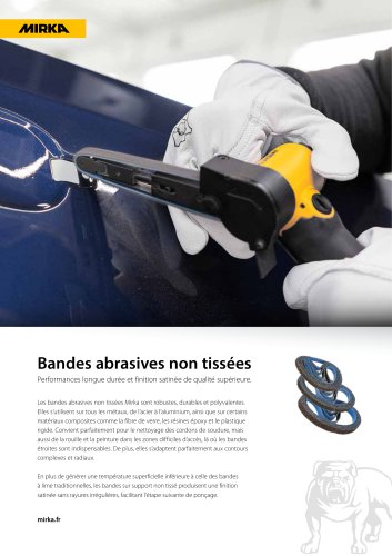 Bandes abrasives non tiss&eacute;es