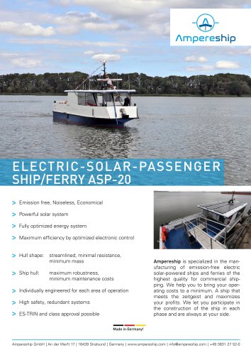 ASP-20 The agile electric ferry