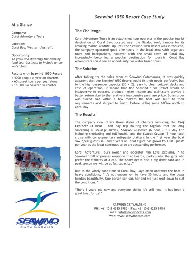 Seawind 1050 Resort Case Study