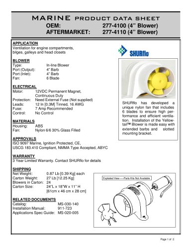 YellowTail Blower 277-4100