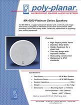 Poly-Planar MA-6500 Platinum Series Speakers