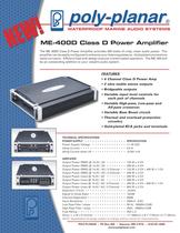 Poly-Planar ME-400D Class D Power Amplifier