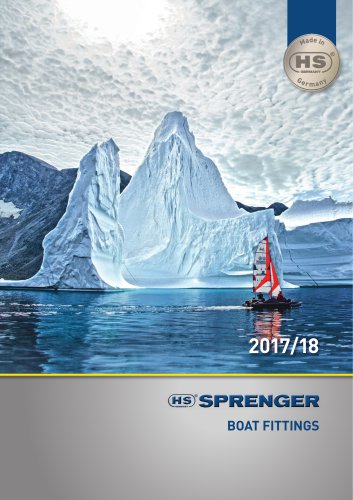 SPRENGER boat fittings catalogue 2017/18