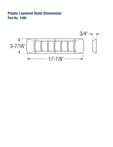 Plastic Louvered Vents