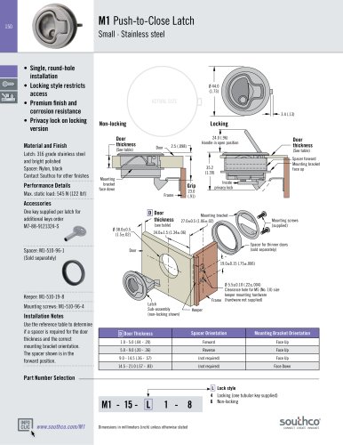 Push-to-Close Latch