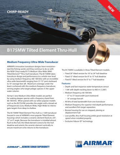 B175MW Medium Ultra-Wide Brochure