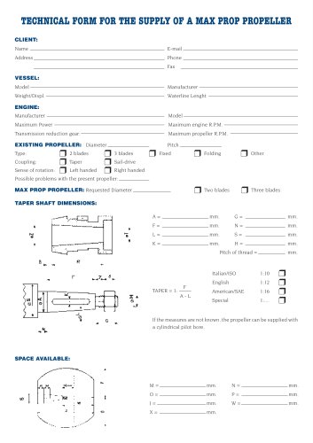 Eliche a passo variabile MAX PROP