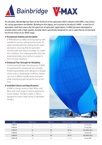 Spinnaker Fabrics VMAX