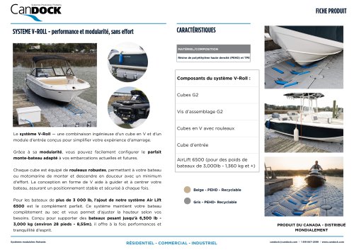 Syst&egrave;me V-Roll - Monte bateau - Cale s&egrave;che bateaux et jetskis