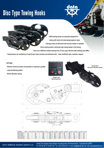 Disc Type Towing Hooks