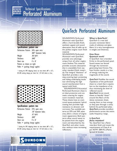 QuieTech Perforated Aluminum