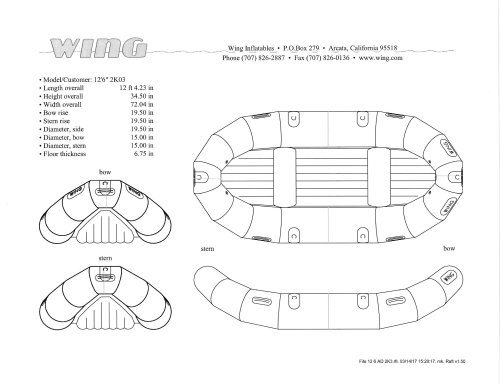 Whitewater Raft 12'6"